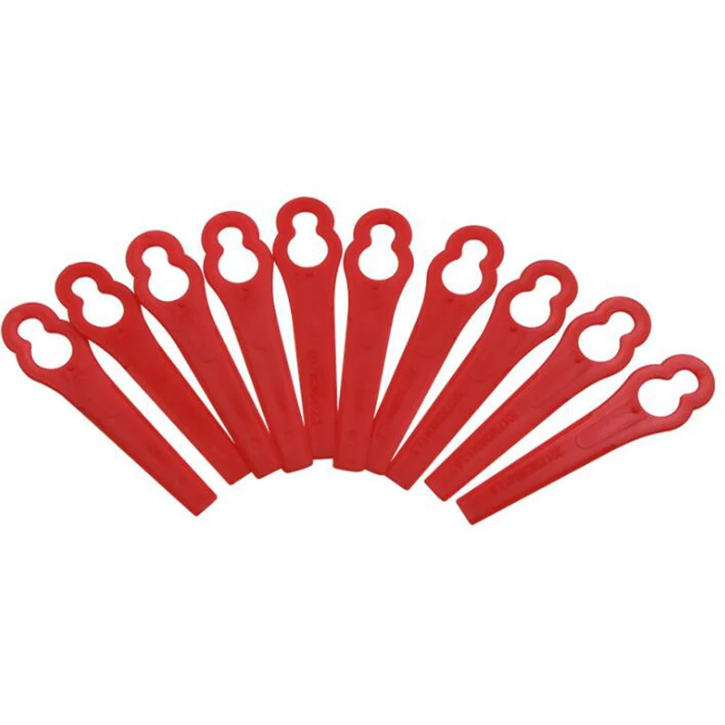 10 шт. Пластиковые лезвия электрическая газонокосилка триммер резак Strimmer