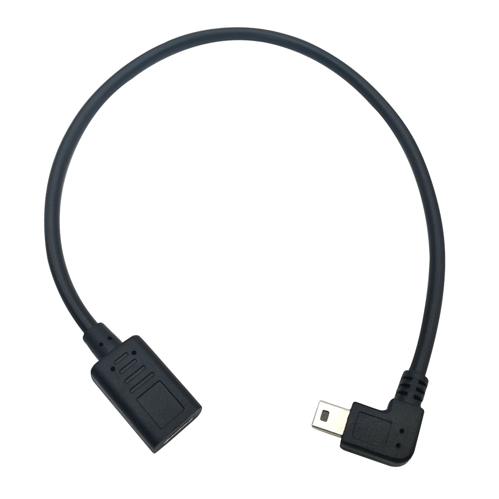 DANSPEED USB 3 1 type C Female to Mini 5Pin Male Прямоугольный адаптер зарядный кабель длиной 25 см|mini