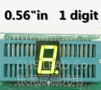 7 сегментный чистый зеленый светодиодный дисплей 0 56 дюйма 1 бит цифровая трубка
