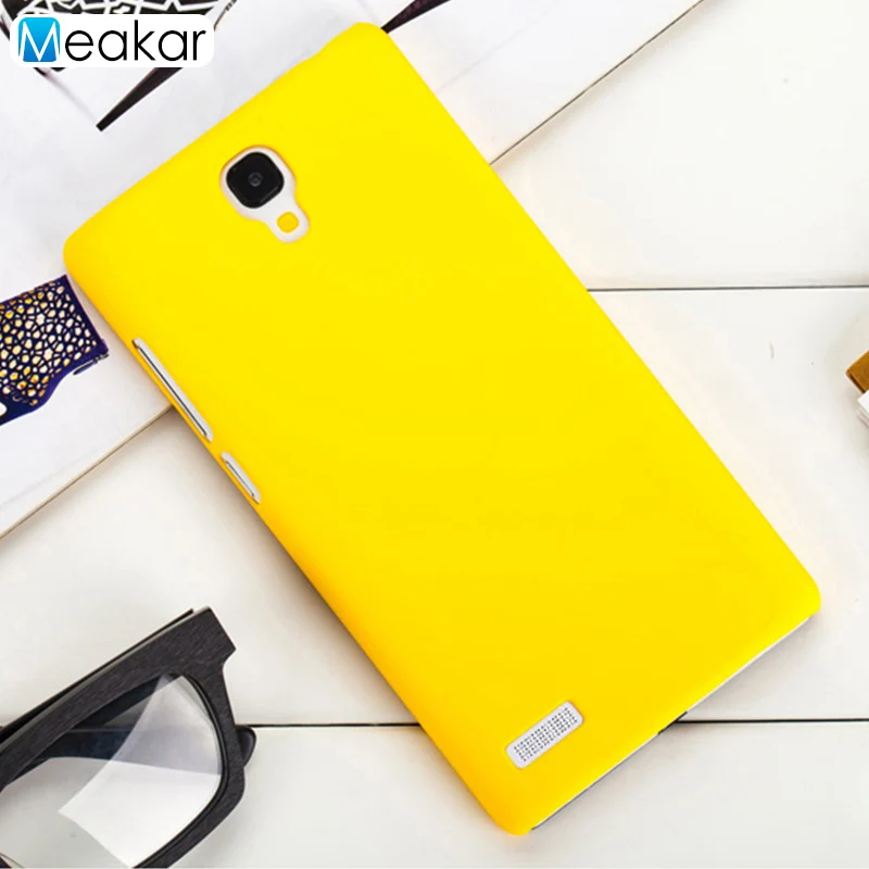 Матовый пластиковый чехол 5,5 для Xiaomi Redmi Note чехол для Xiaomi Redmi Note 1 Note1 Dual Sim Prime чехол-лента на заднюю панель - Цвет: yellow