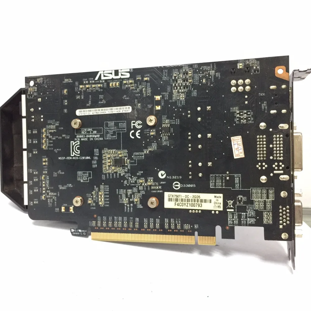 Asus GTX-750TI-OC-2GB GTX750TI GTX 750TI 2G D5 DDR5 128 Bit PC настольные видеокарты PCI Express 3,0 компьютерная видеокарта