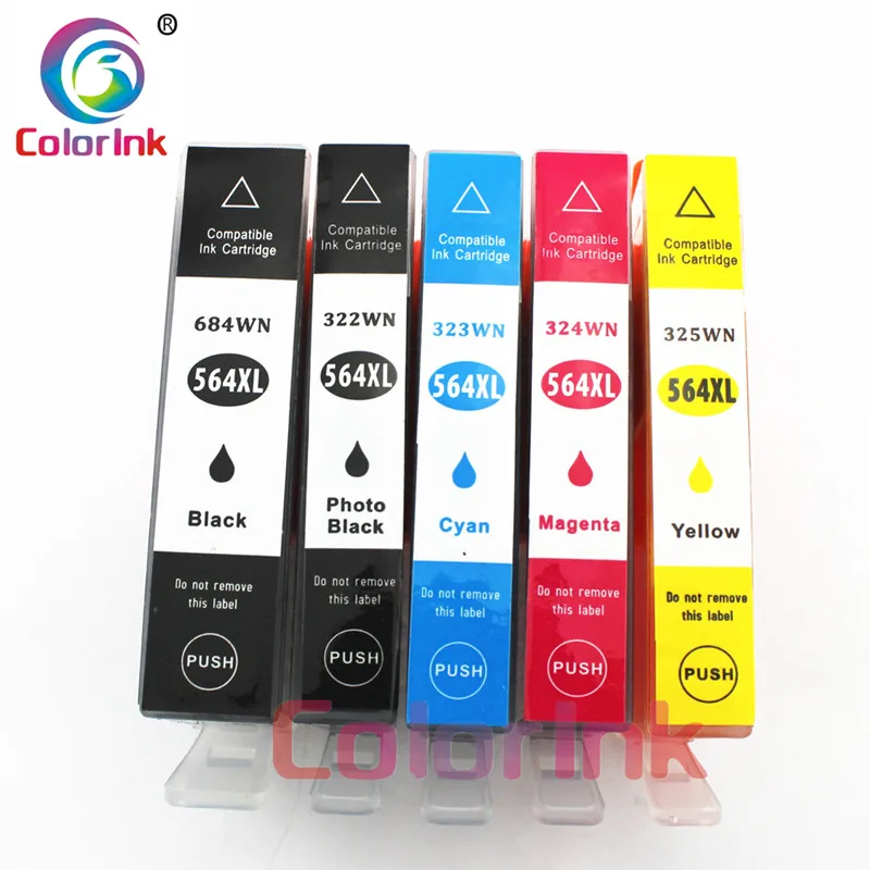5 PK 1SET Цвет чернил 15 шт 564 чернильный картридж 564XL для hp 564XL Photosmart 4620 5510 5511 5512 5514 5515 5520 5522 5525 6510 6512 6515 - Цвет: 5 PK 1SET