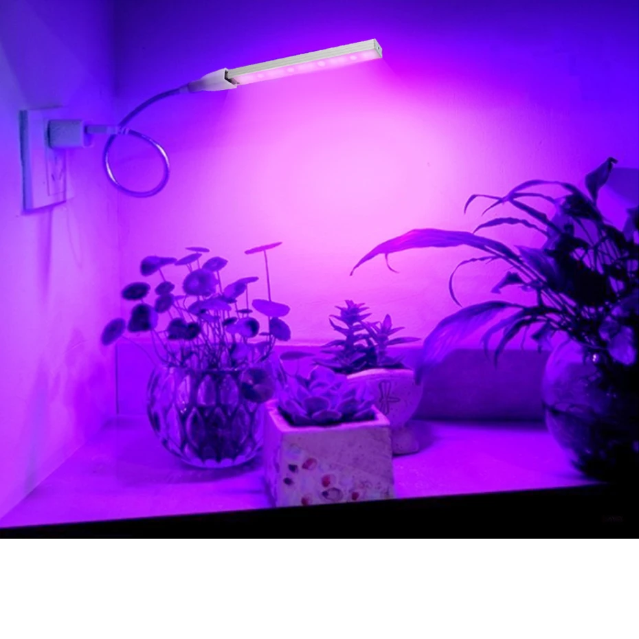 DC5V светодиодный Fitolampy Grow light USB Фито лампы полный спектр для семян Цветочная