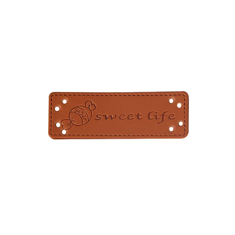 33pcs Hand Made Labels 1.5x6cm Clothes Garment embossed PU Leather Handmade Tags Jeans Bags Shoes DIY Sewing Supplies | Дом и сад
