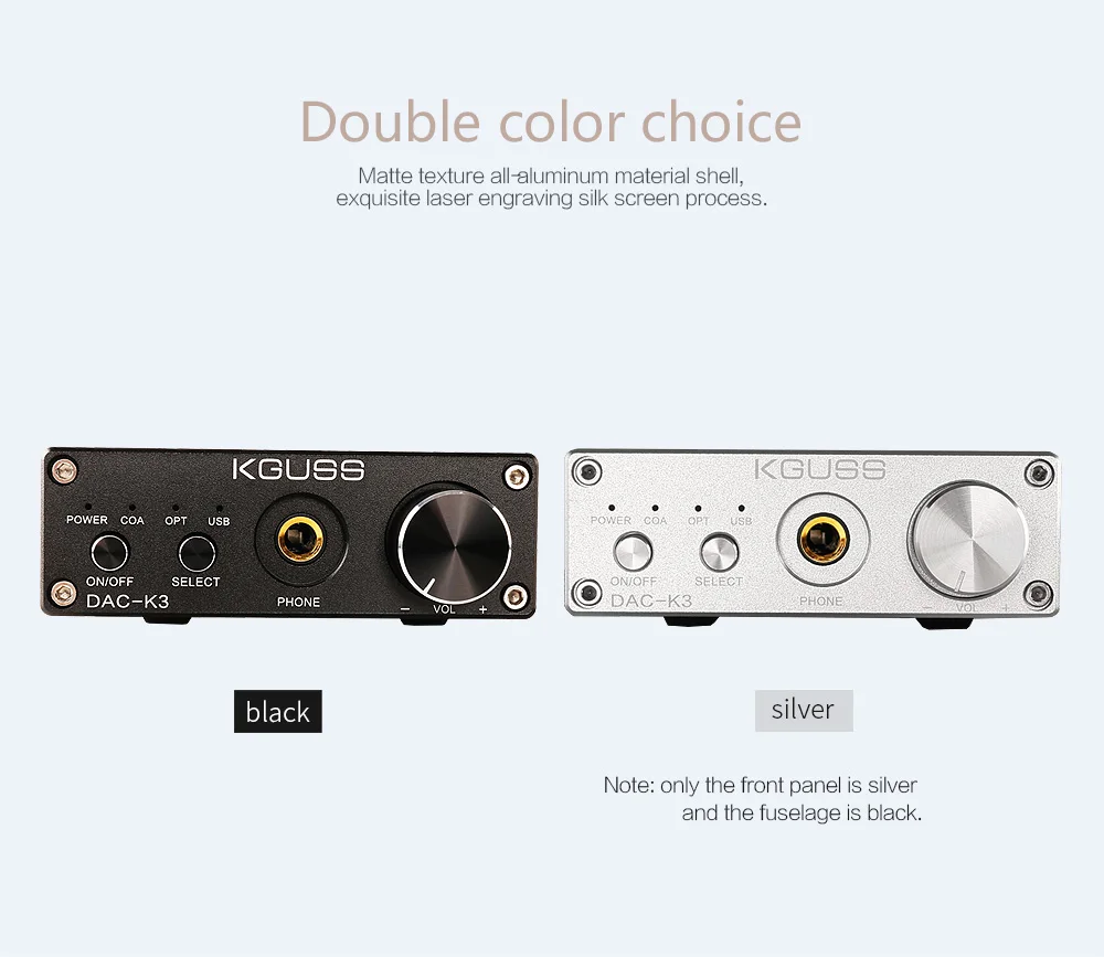 KGUSS DAC-K3 TPA6120 2,0 Мини HIFI USB DAC декодированный аудио усилитель для наушников 24BIT 192 кГц OPA2134 AMP DC12V US/EU