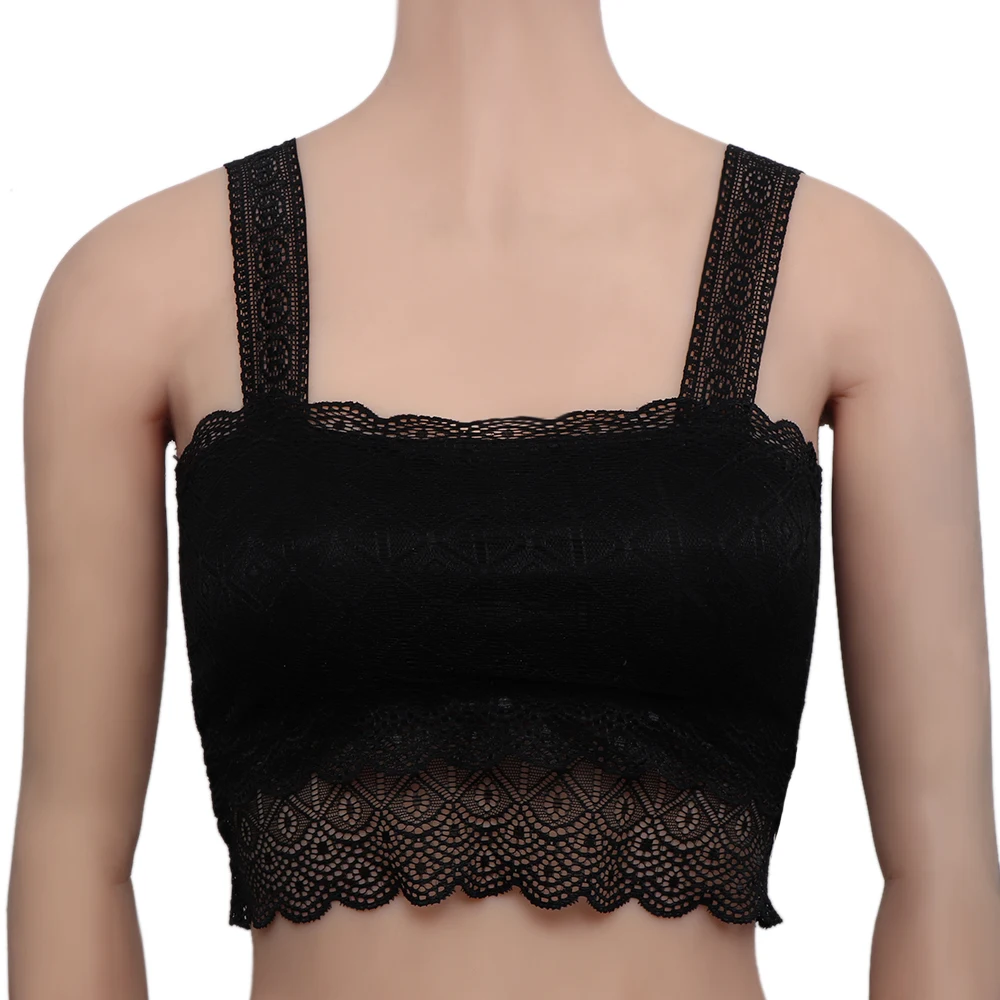 1 шт. женский кружевной Бюстгальтер бандо на бретельках|top bandeau|bandeau topwhite bandeau top |