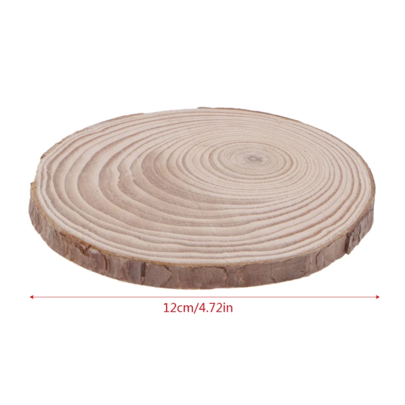 

2018 New Natural Wood Slices Plate Round Wooden Chips Disc For Craft Ornament