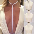 Портупея JLX, регулируемая портупея-чокер до талии, три цвета, Фетиш-портупея, Эротический бюстгальтер без чашек, O0411