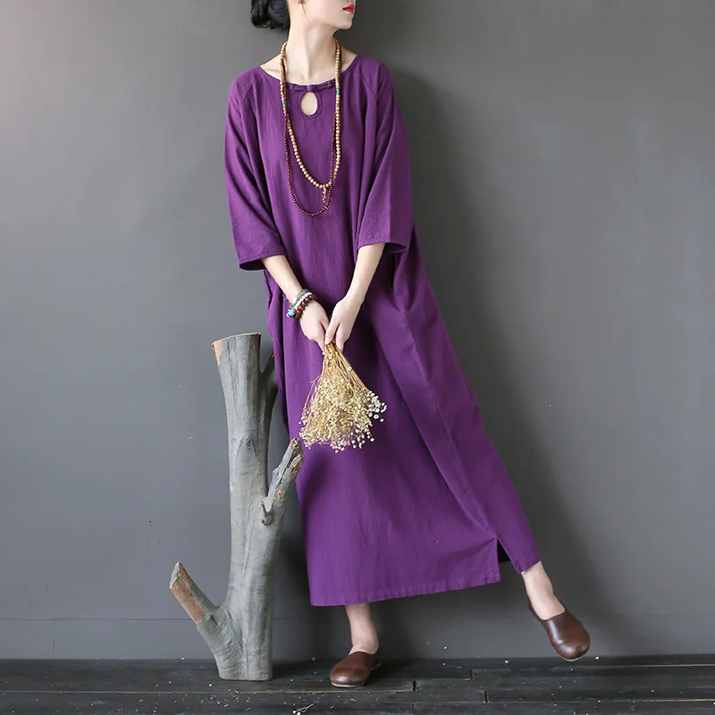 2018 Для женщин летнее платье ретро плюс Размеры свободные ручной работы плиты