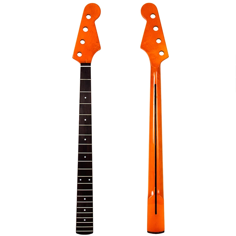 Бас гриф гитары 4 струны 22 лада для кленовый басовый шеи палисандр сменный части