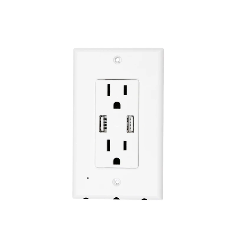 Стандарт США настенная розетка с мини светодиодный энергосберегающий Ночник