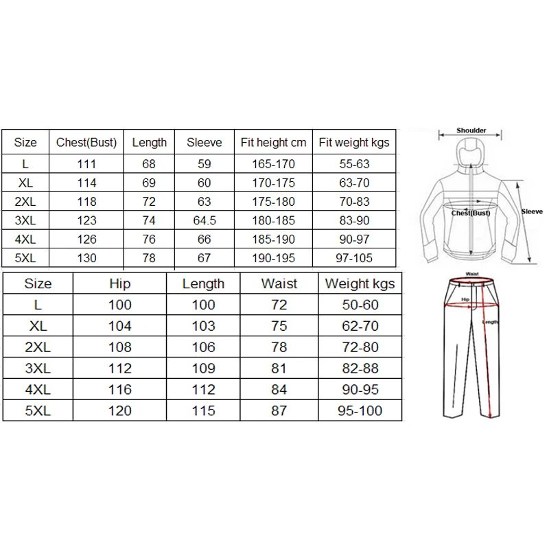 

Oversize Men New Spring Autumn Summer Waterproof Softshell Hike Fish Jackets Suit Outdoor Camp Trousers Trekking Climb Coat Pant