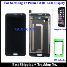 Регулируемый Оригинальный ЖК экран для SAMSUNG J7 Prime LCD G610F дисплей
