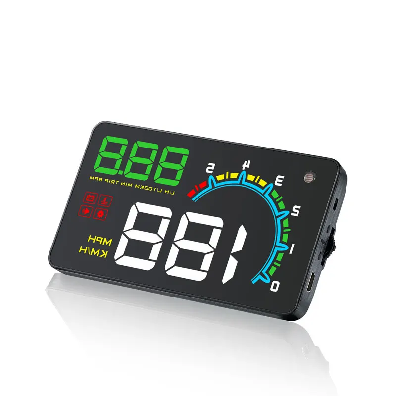 Dealcoo 4 дюйма OBD2 HUD Автомобиль gps Head Up Дисплей проектор на лобовое стекло Скорость