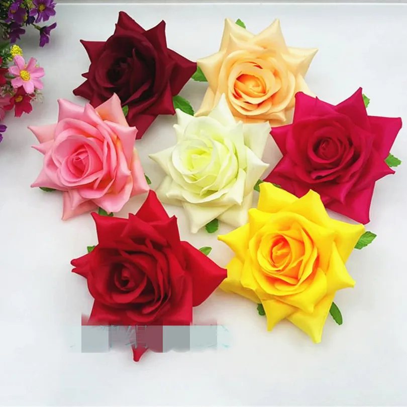 24 шт. искусственные розы 12 см диаметр|artificial rose flower heads|artificial flowerflower head |