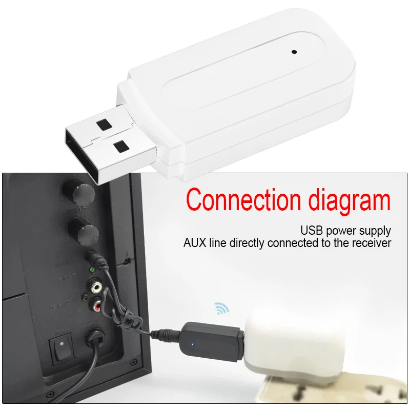 Bluetooth автомобильное беспроводное мини usb Aux музыкальный аудио приемник адаптер 3 5