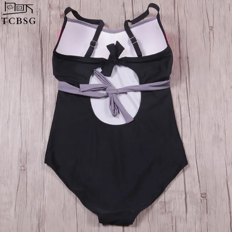 Женский слитный купальник tcbg купальный костюм в стиле пэчворк для пляжа монокини