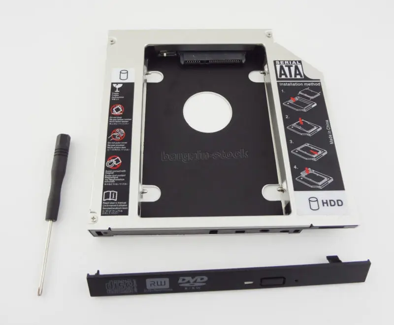 

New 2nd SATA HDD SSD Hard Disk Drive Caddy for HP Pavilion G6 Series G6-2006AX G6-1302ep G6-1006sq G6-2380tx G6-2283sr g6-2257sr