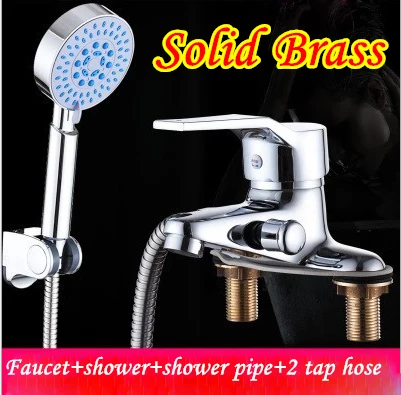 

Free shipping Single cold dual hole bathroom basin faucet with polished plaeted hot cold bathroom basin sink faucet