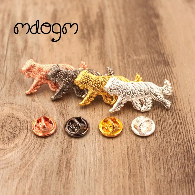 Mdogm Briard Dog броши и булавки в виде животных оптовая продажа костюм милые забавные