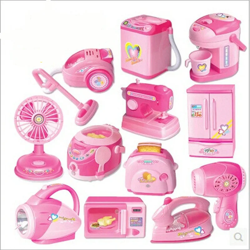 Furniture toy sets pretend Play toys Electric Music Accessories Simulation appliances series Toy For girls gifts new | Игрушки и хобби