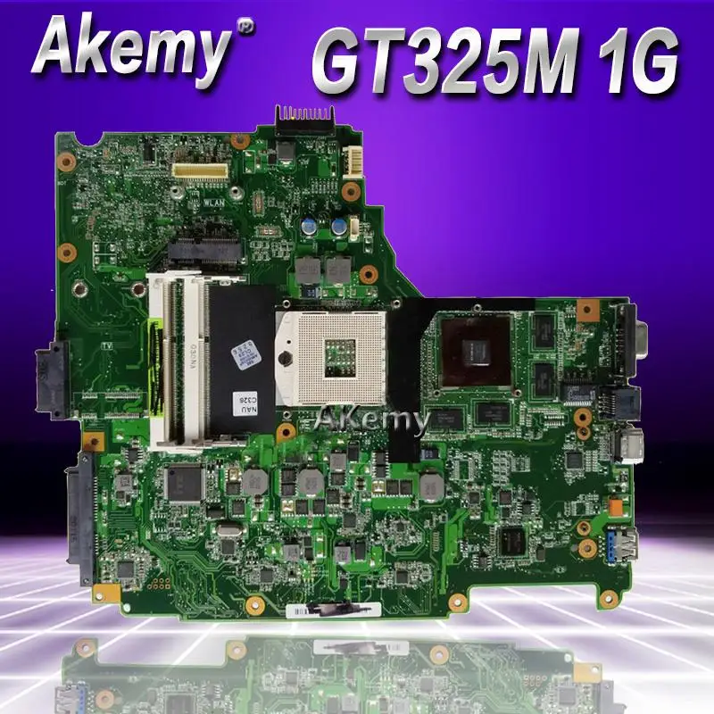 Akemy N61JV материнская плата для ноутбука ASUS N61JV N61J тест оригинальная материнская плата GT325M 1 ГБ HM55