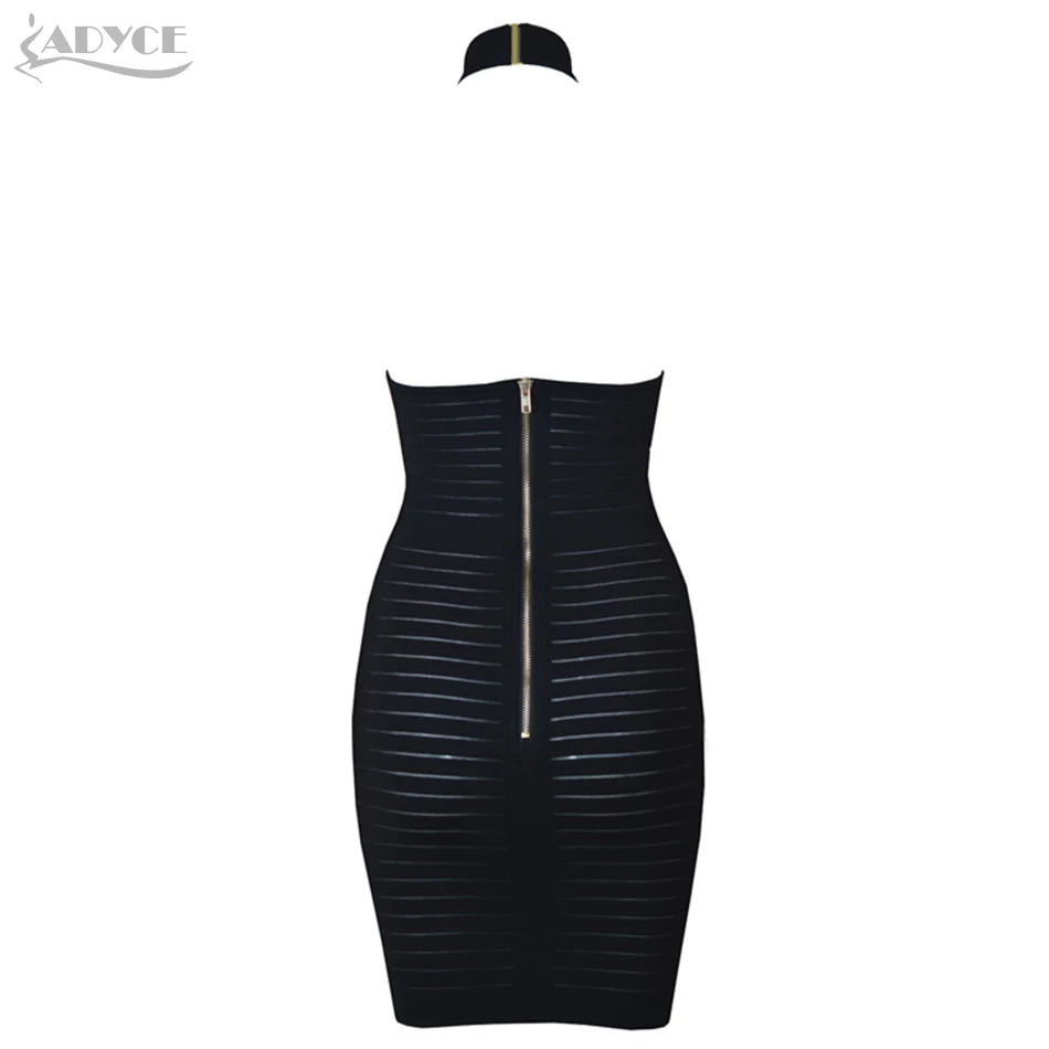 Adyce новое летнее женское облегающее Бандажное платье Vestidos элегантное черное желтое открытое Клубное платье на бретелях вечерние платья знаменитостей