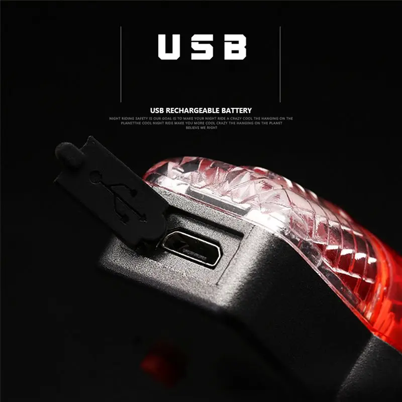 FLGT новый COB светодиодный Интеллектуальный тормозной велосипедный фонарь USB