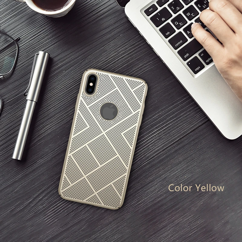 NILLKIN легкий тепловыделения рассеивания чехол для телефона iPhone X/XS/XR/XS Max воздуха