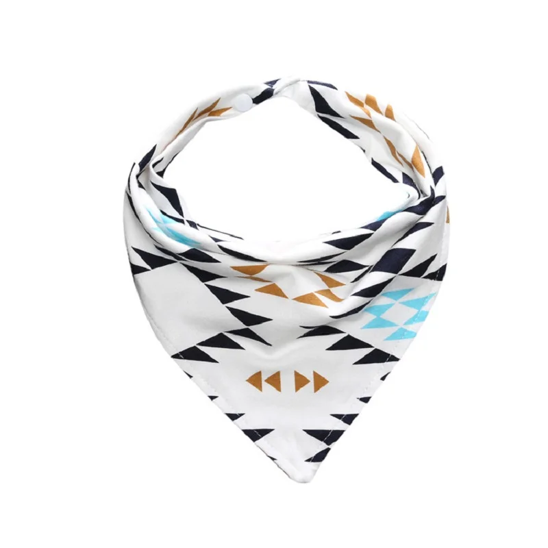 Многоразовые моющиеся хлопковые детские нагрудники для младенцев с рисунком