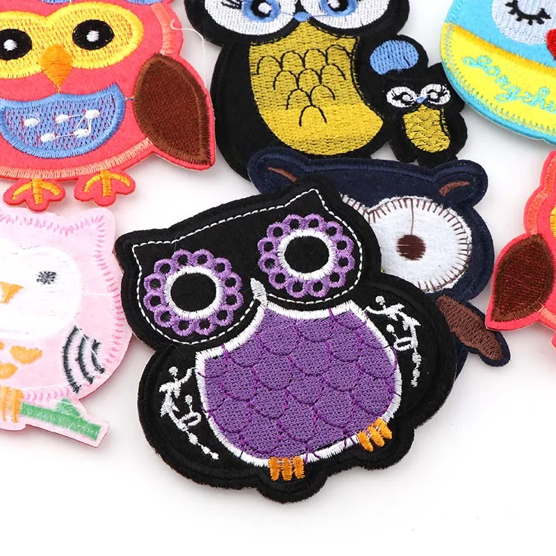 1 шт. разноцветные нашивки с вышивкой в виде совы | Дом и сад