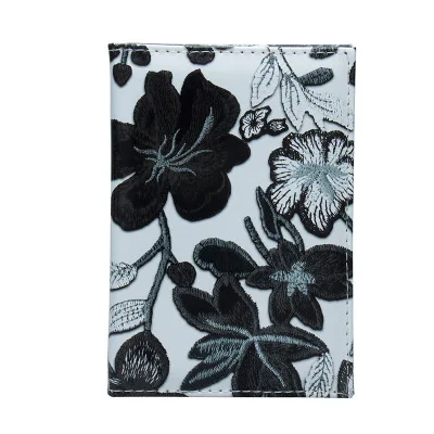 New Fashion Floral Passport Cover Travel Passport Case Russia Document Cover SIM Passport ID Card Holders For Women