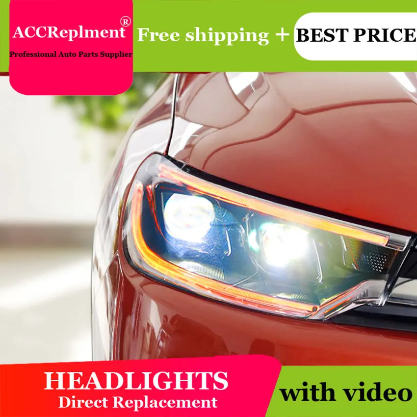 Автомобильный Стайлинг для Citroen C3-XR фары 2015-2017 светодиодные H7 hid Q5 Биксеноновые