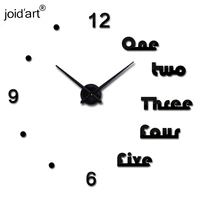 hot sale wall clock modern design reloj de pared quartz watch large decorative clocks europe living room acrylic 3d sticker