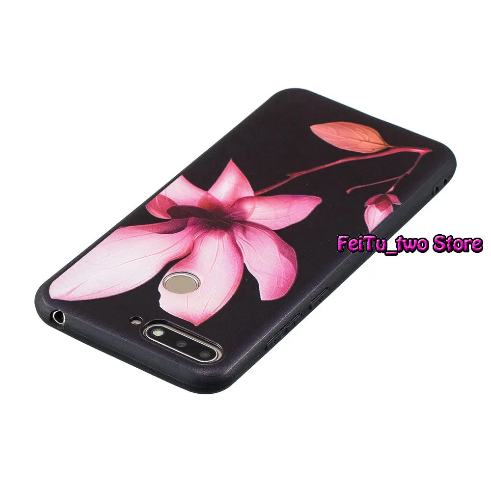 Emboss TPU Case for Huawei Honor 7C 5.7 &quotC7 AUM-L41 Dual Y6 Prime 2018 ATU-L31 ATU-L42 Soft Silicone Phone Cover Capa |