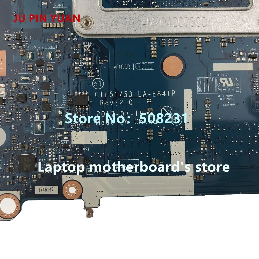 JU PIN юаней дороже; 924719-601 CTL51/53 LA-E841P материнская плата для HP ноутбук 15-BW 15-BW080NR Материнская плата ноутбука A9-9420P полностью протестирована