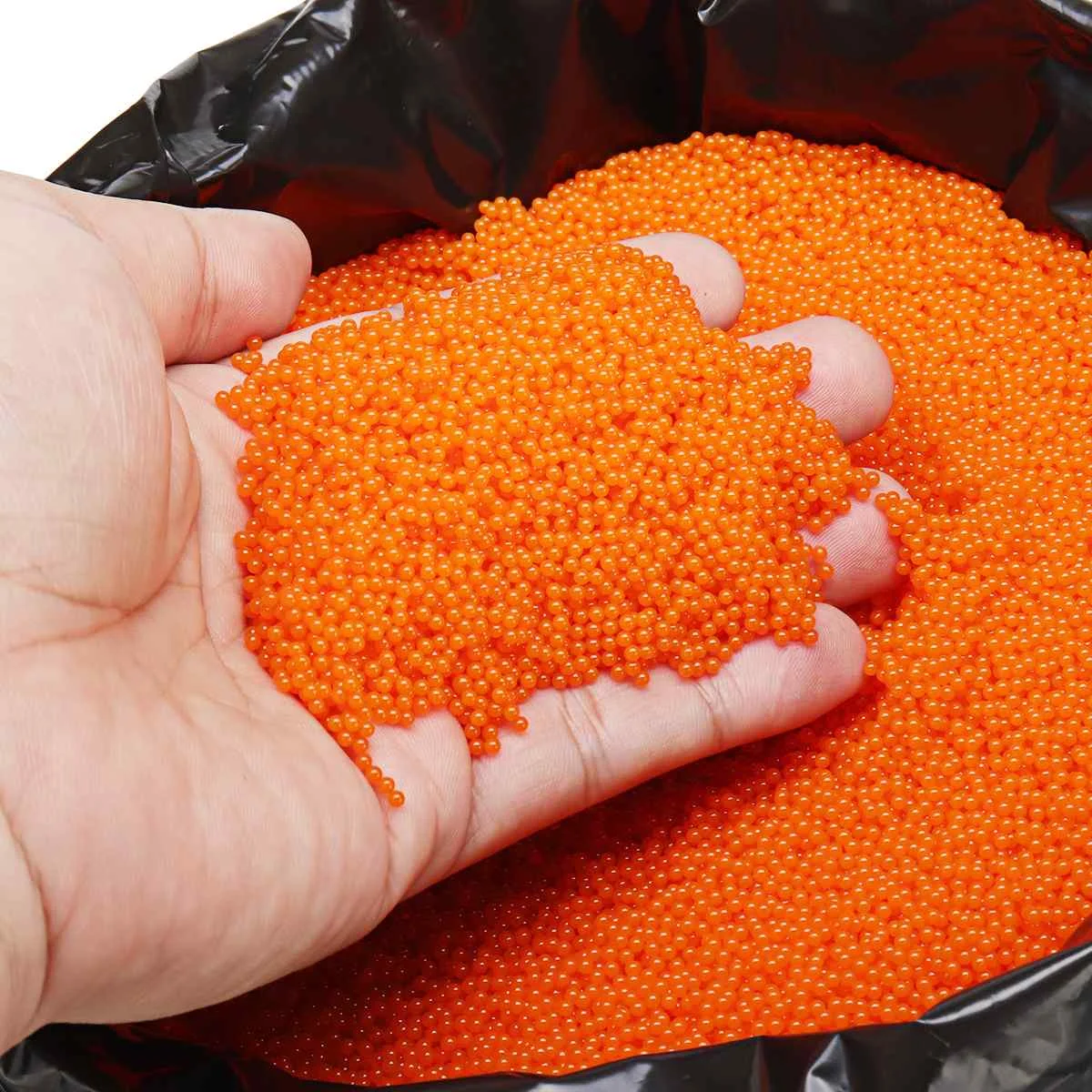 orange 1 кг/лот, гелевые шарики, водяная бусина, 7-8 мм, кристальная закаленная пуля, 5 цветов, для игрушек, Gu n, домашний декор, гелевые шарики, игрушка, набор гелевых шариков - Цвет: orange
