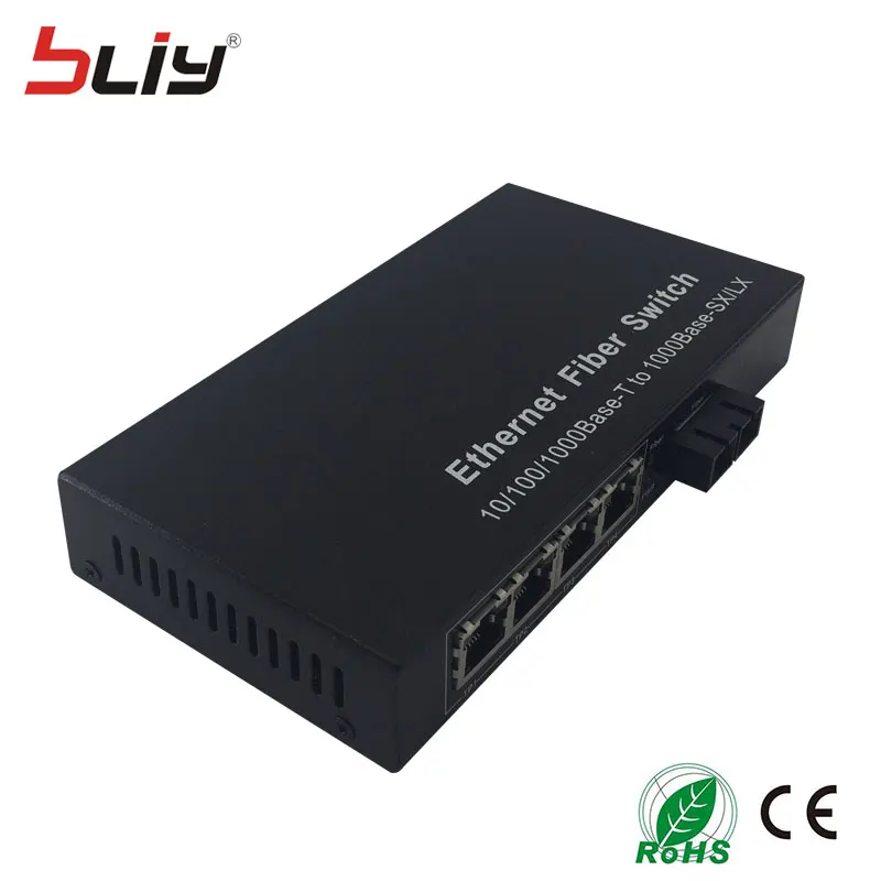 1g4e 20 км 1000 м dualfiber SC одномодовый оптический порт RJ45 Ethernet Оптическое волокно media