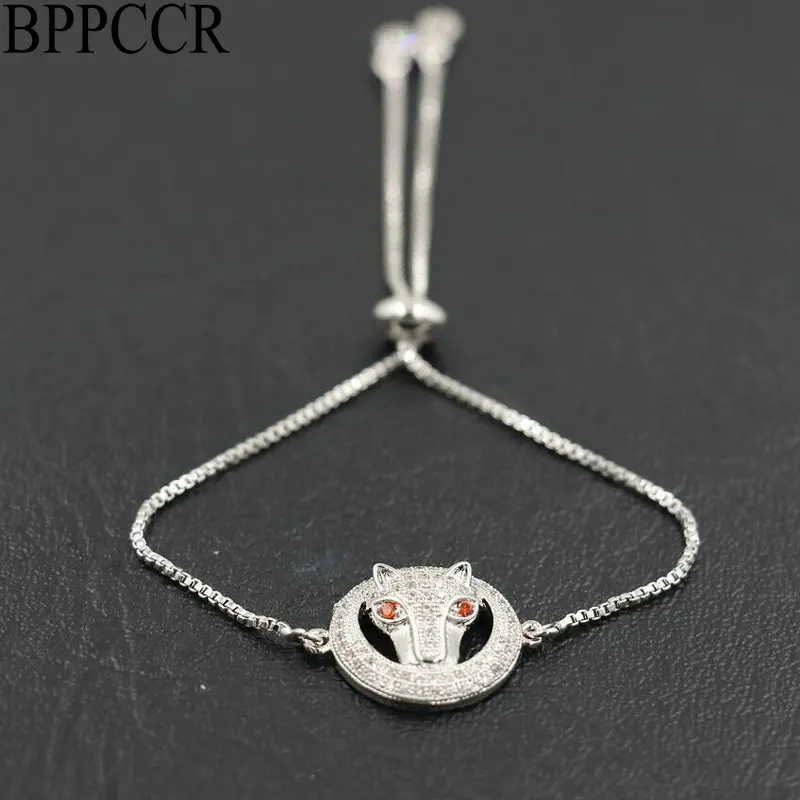 BPPCCR Micro Pave Цирконий с украшением в виде кристаллов окружности головы леопарда