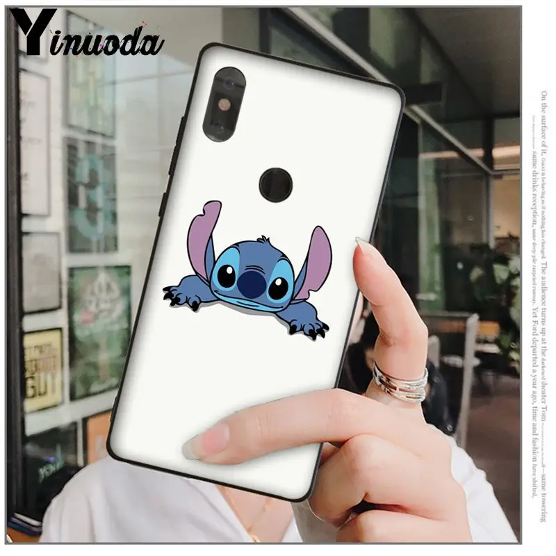 Yinuoda милый стежок черный ТПУ Мягкий силиконовый чехол для телефона Redmi 5 plus Note 4 4X