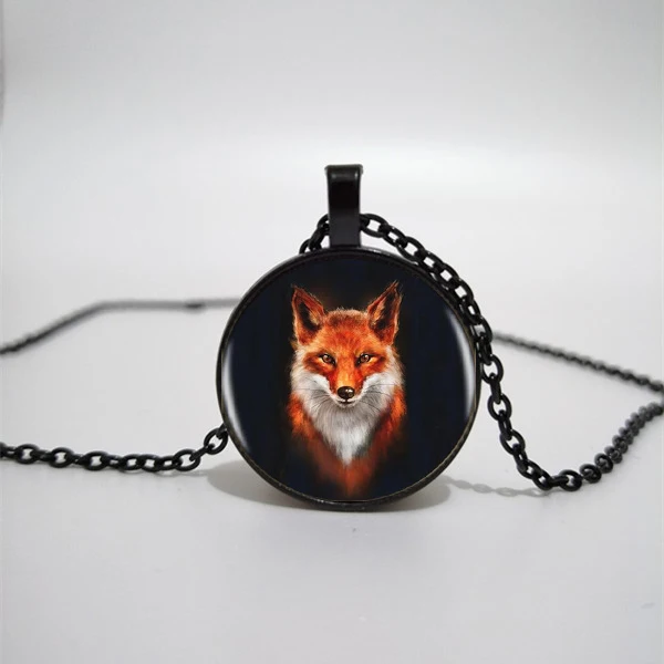 WUSQWSC оптовая продажа 2018 лиса Мода Кристалл Стекло кулон свитер цепь ожерелье