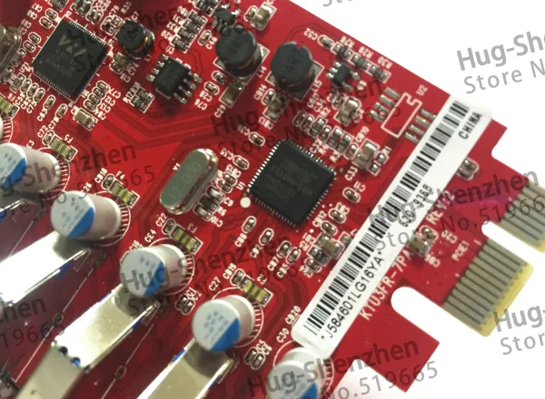 Супер Скоростной 7-портовый USB 3 0 PCIE PCI Express адаптер платы управления Передняя