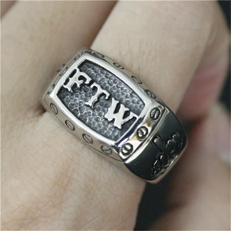 1 шт. новейшее кольцо унисекс на средний палец 100% 316L из нержавеющей стали модные