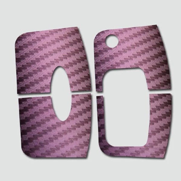 Purple to blue Наклейка из углеродного волокна для ключей и наклейка чехол для автомобиля для Ford Fiesta 2 3 Focus 2 3 MK2 MK3 2009-2012 Ecosport аксессуары - Название цвета: Purple to blue