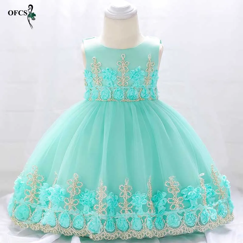 Детские Свадебные платья с цветами для девочек элегантное кружевное нарядное