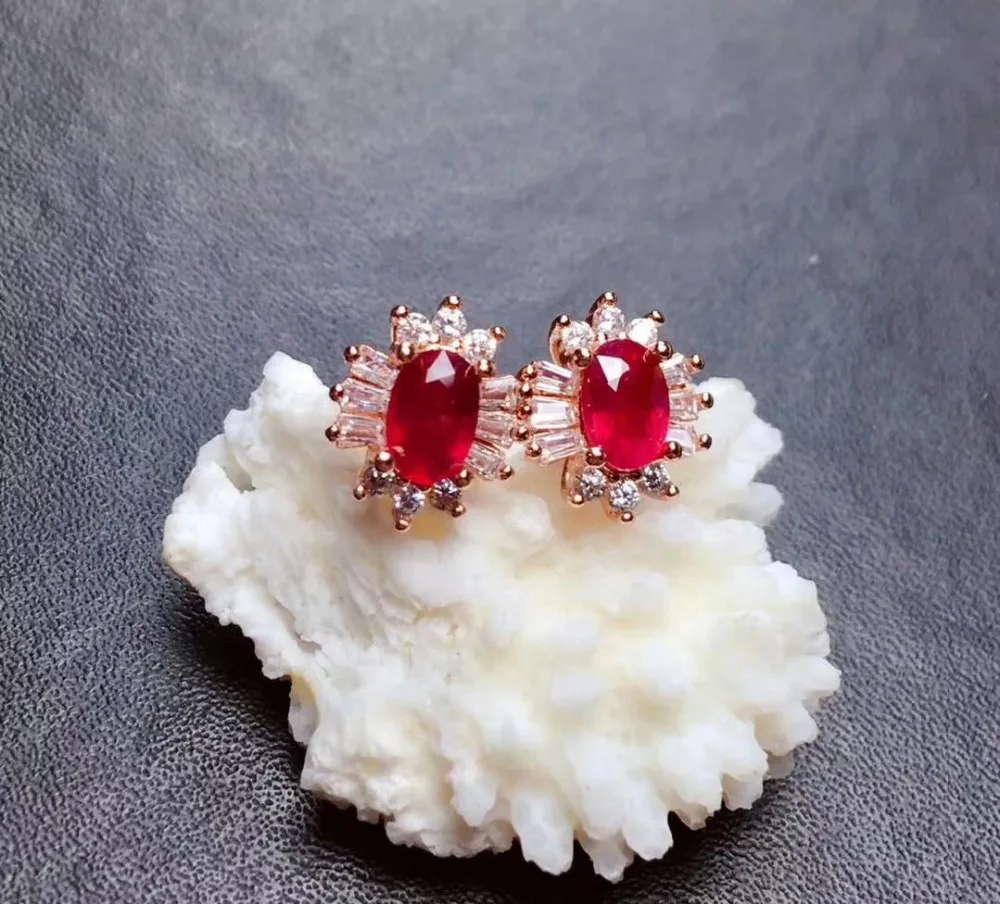 Женские серьги shilovem с натуральным драгоценным камнем новинка|Серьги-гвоздики| |