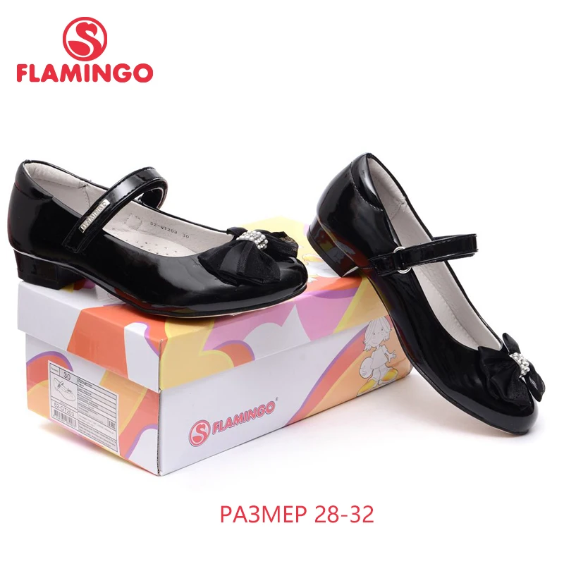 Новинка 2016 года весенне Осенняя детская обувь с фламинго модная классическая