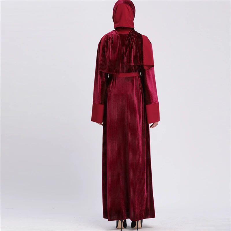 Элегантное мусульманское платье Abaya кружевной кардиган длинные халаты кимоно Jubah