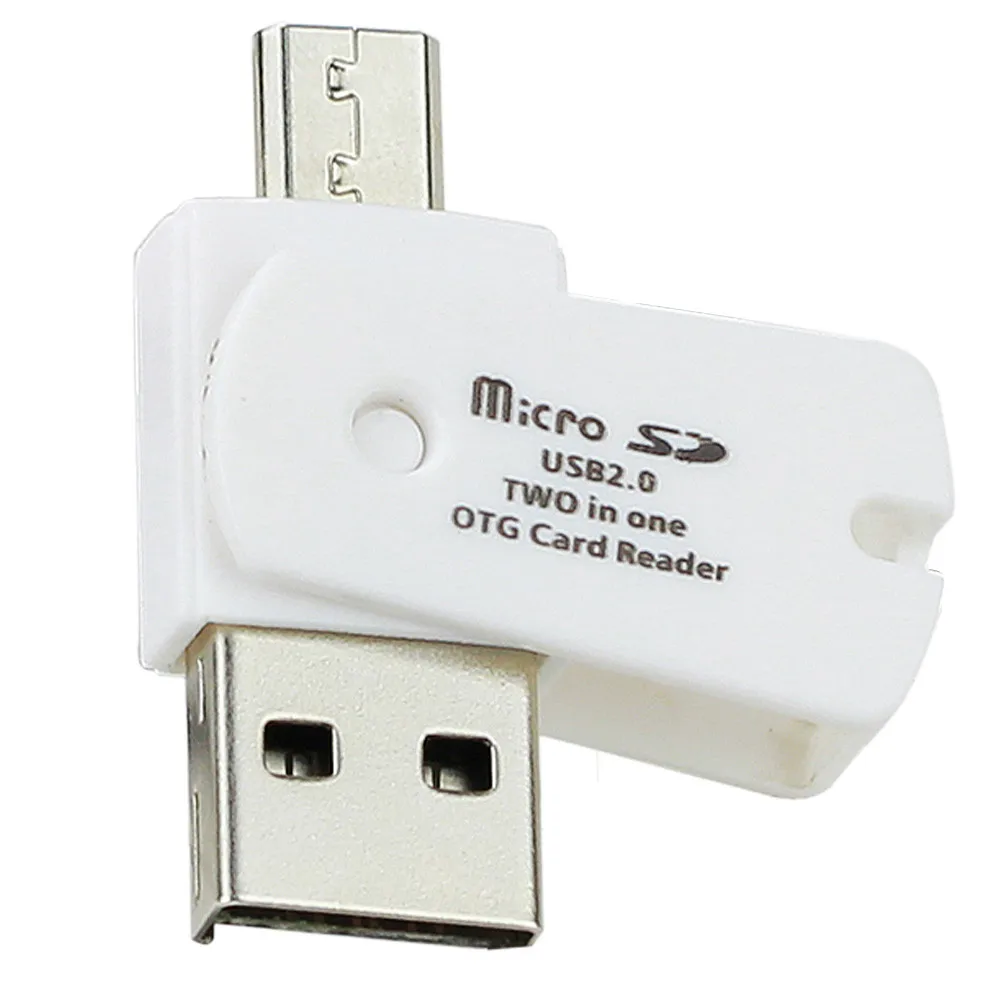 Микро-USB для стандартного USB 2 0 универсальный компактный OTG кардридер простой