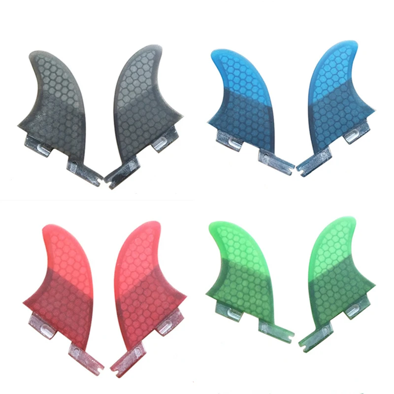 FCSII G5 + GL серфинга синий/черный/красный/Зеленый цвет фасетчатый Киль quad fin комплект